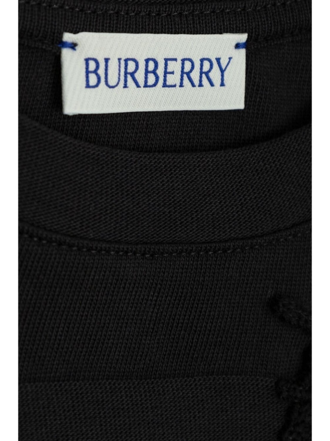 Burberry Kids футболка EKD из хлопка, черный — фото 3