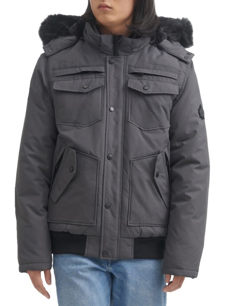 

Куртка-бомбер Bert из искусственного меха Toboggan Canada, цвет Charcoal Black