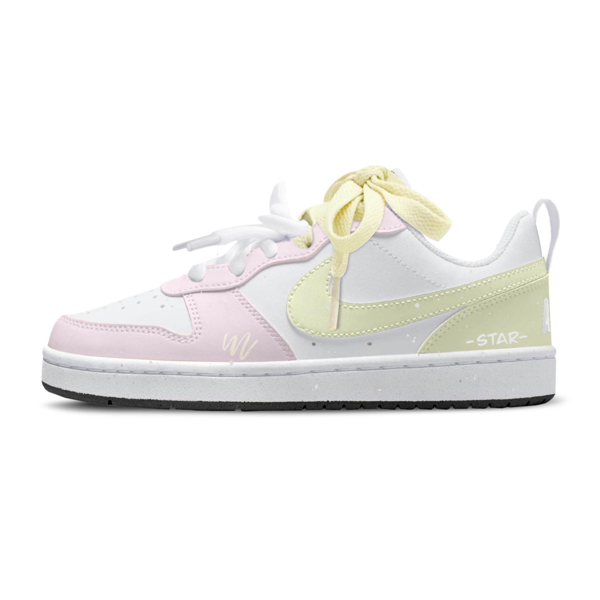 

Низкие детские кроссовки для скейтбординга Court Borough для подростков Nike, желтый