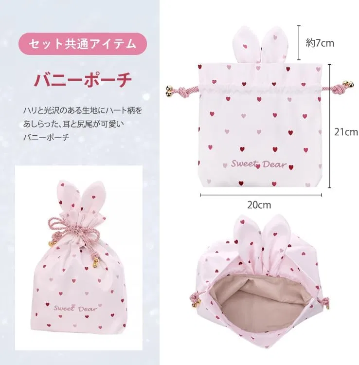 Набор для губ и многоцелевого масла Kailijumei My Sweet Dear Collection с цветами, розовый, 2 предмета — фото 4