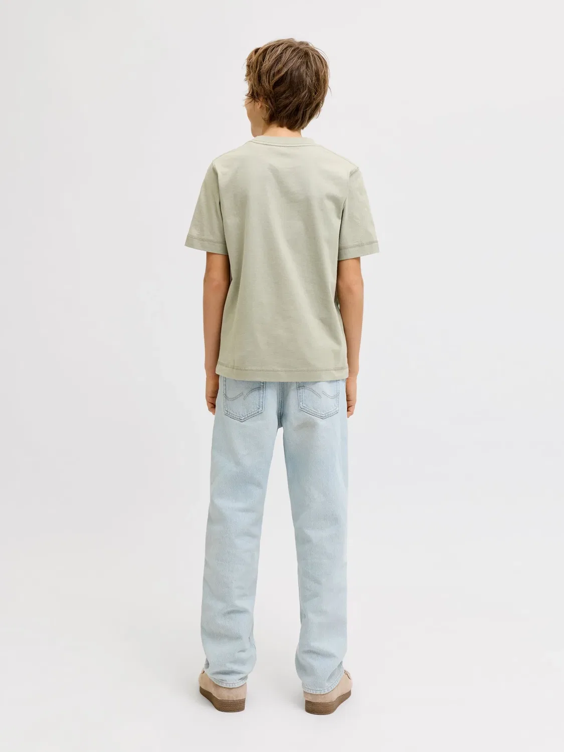 Футболка свободного кроя JACK & JONES Junior, seagrass — фото 4