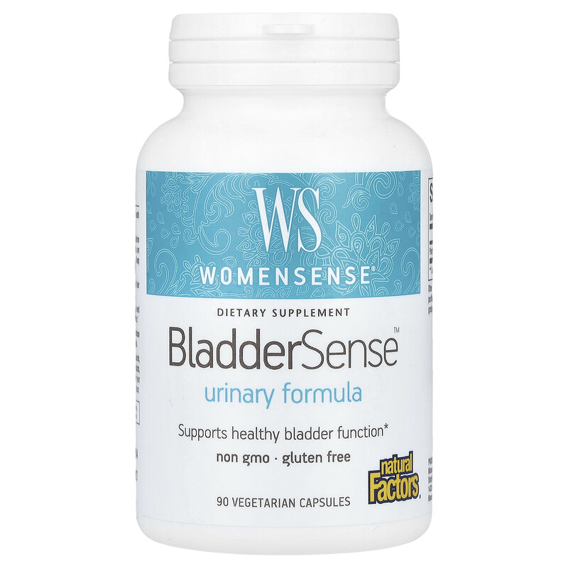 

Natural Factors, WomenSense, BladderSense, 262 мг, 90 вегетарианских капсул