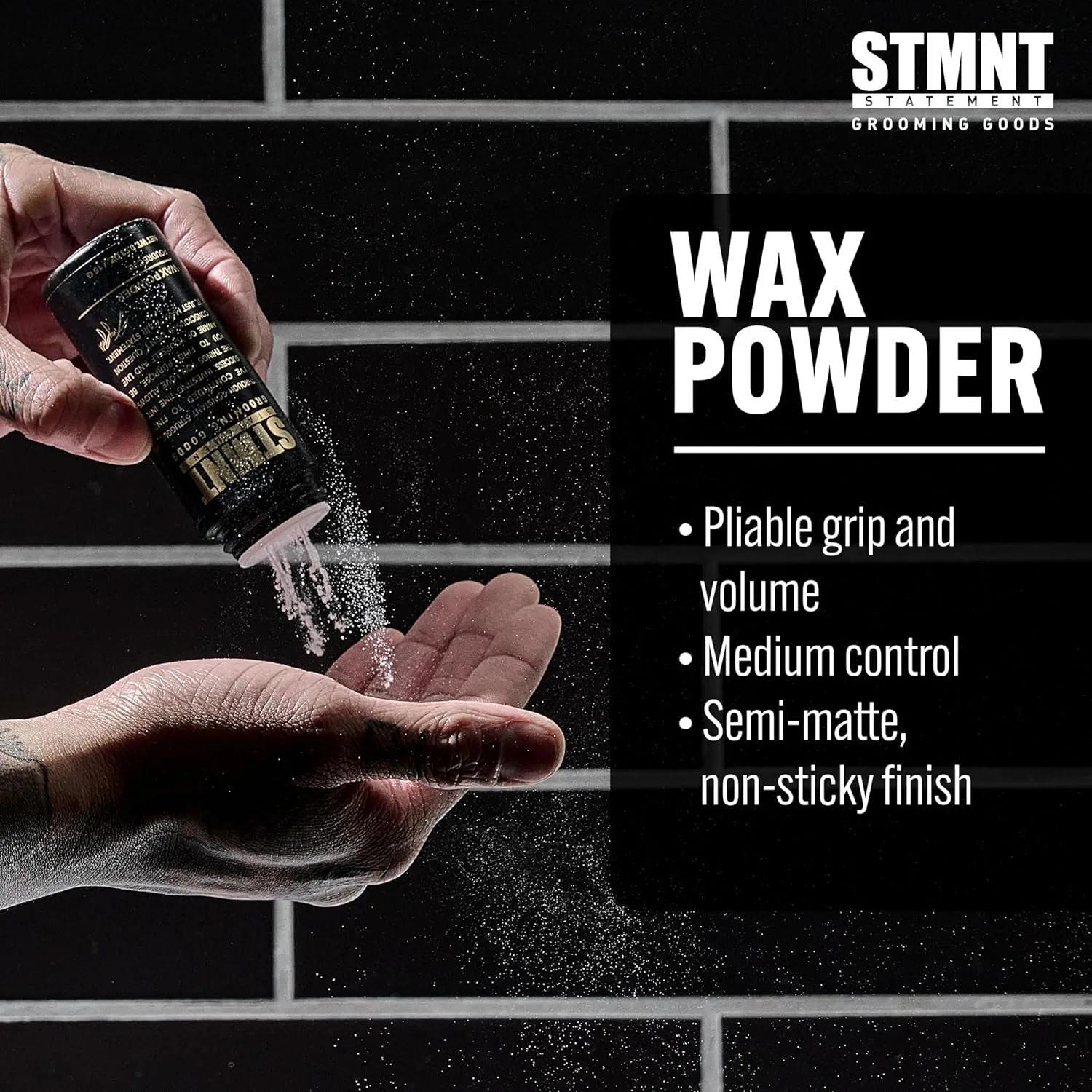 stmnt grooming goods восковая пудра, 15 г | полуматовый финиш | усиленная фиксация и объем | средняя фиксация | легко смывается | придает волосам густоту, 2 шт 30.06 г (2 шт.) — фото 4