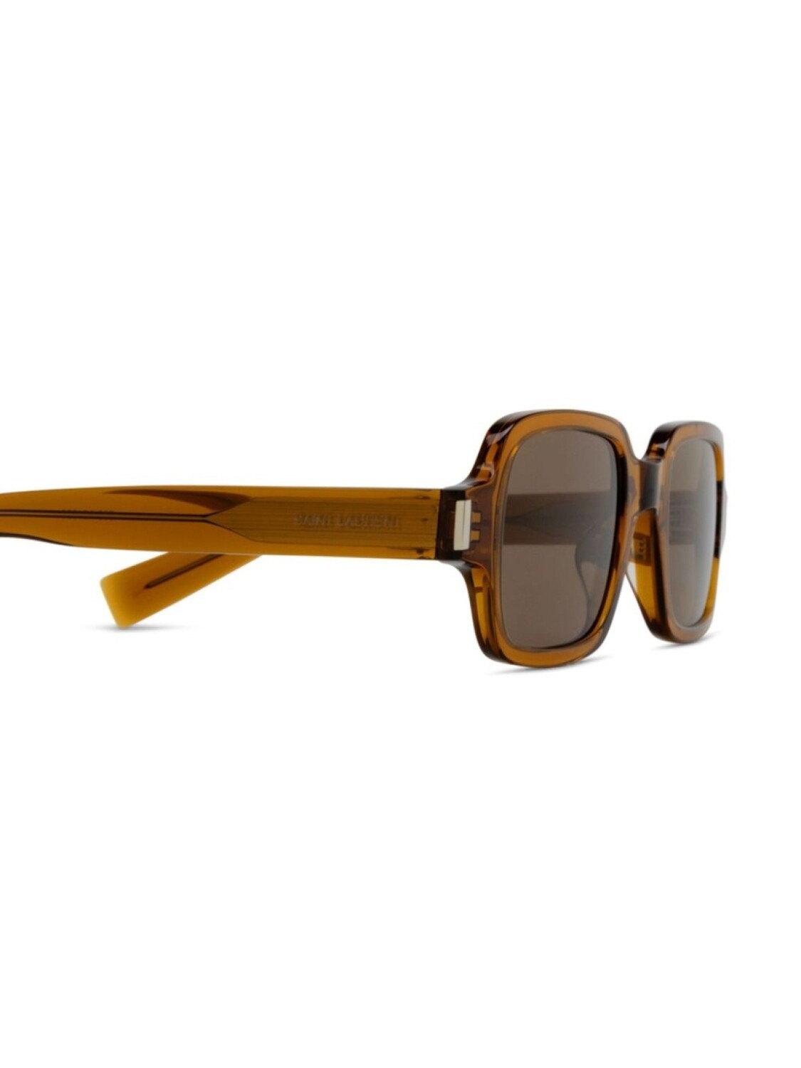 Мужские солнцезащитные очки Saint Laurent Eyewear, коричневый — фото 3