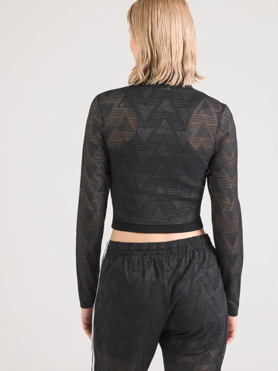 Вязаный кардиган Adidas Originals Firebird Classic черного цвета — фото 3