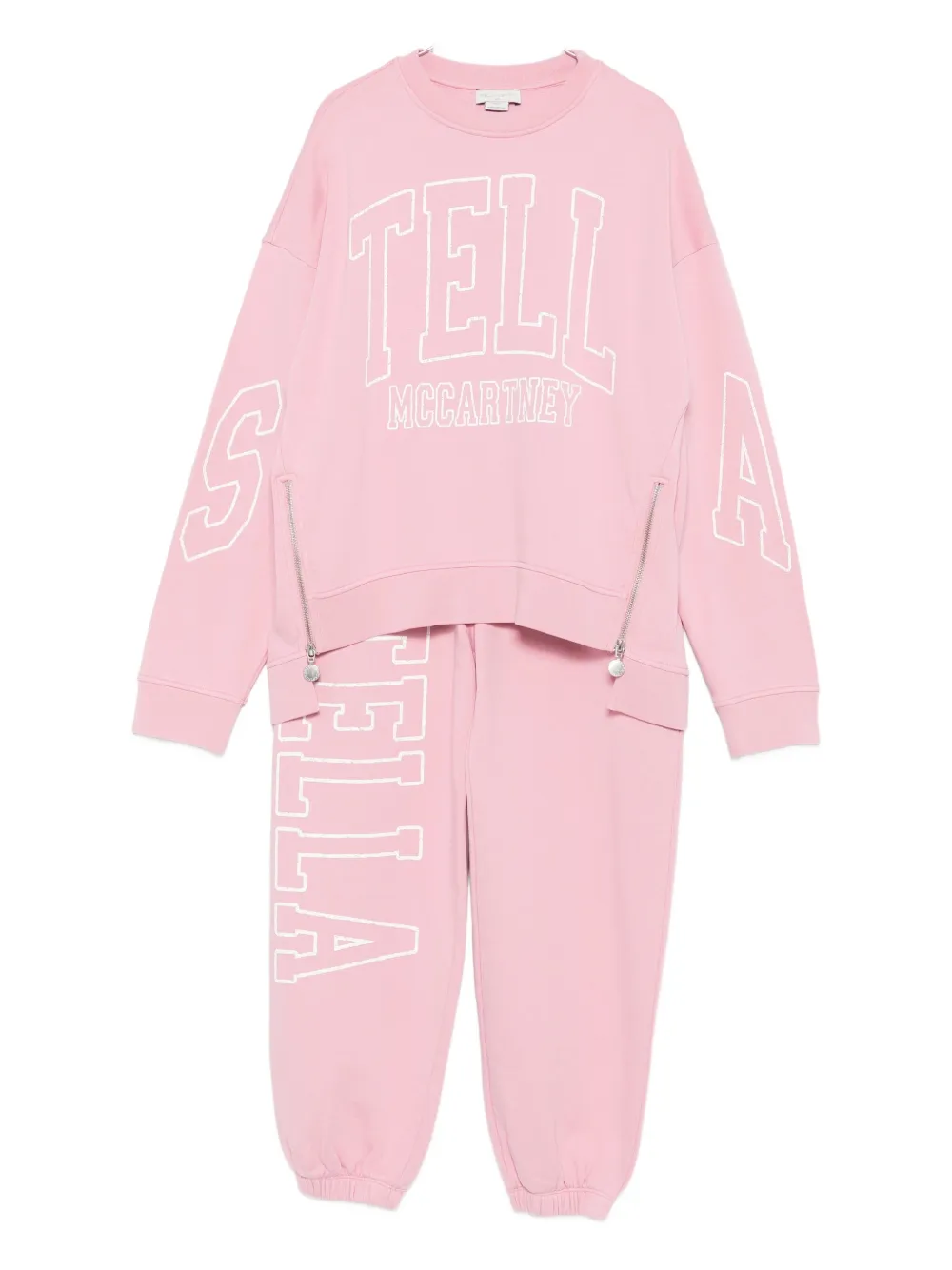 

Флисовый спортивный костюм Stella McCartney Kids, розовый