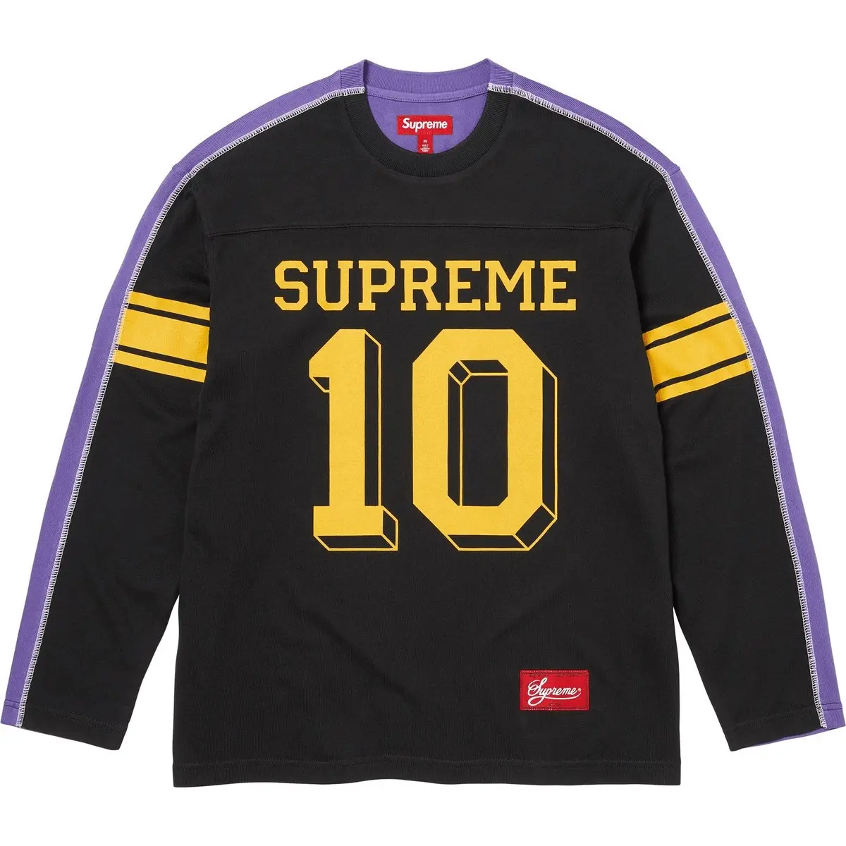 

Футболка Split L/S Football Top Soccer Jersey Unisex Supreme, черный