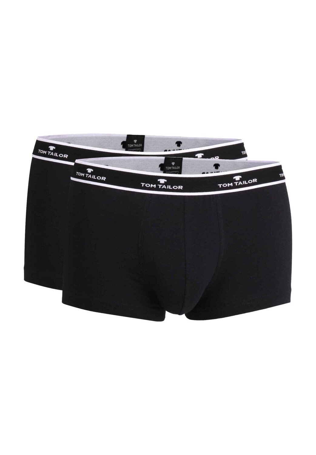 

Короткие трусы Kentucky Pants, 2 шт., пояс с логотипом, мужские TOM TAILOR, черный