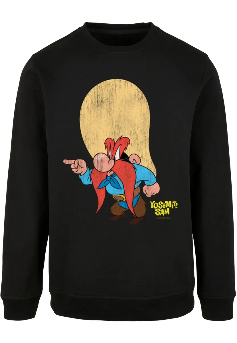 

Свитер с круглым вырезом ABSOLUTE CULT "ABSOLUTE CULT Men's Looney Tunes - Yosemite Sam Crewneck", черный
