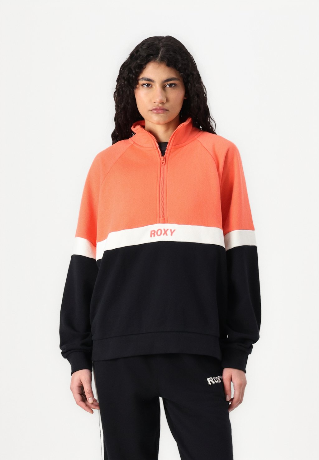 

Толстовка ESSENTIAL ENERGY RELAX HALF ZIP Roxy, розовый