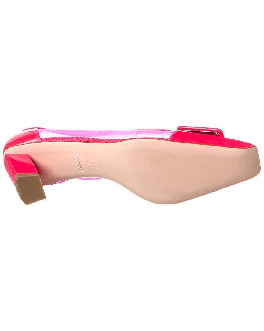 Туфли-лодочки Roger Vivier из кожи и сетки, розовый — фото 4