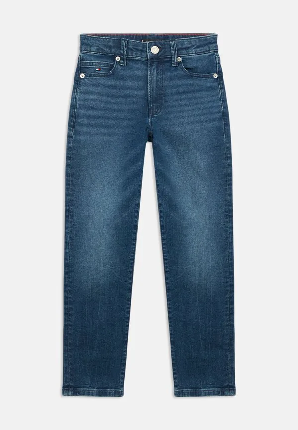Выцветшие джинсы прямого кроя Tommy Hilfiger, Dark Blue Denim