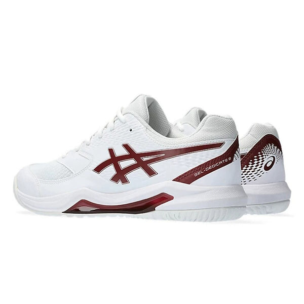 Кроссовки Asics Gel Dedicate 8 Tennis Shoes 'White Antique Red', белый — фото 3