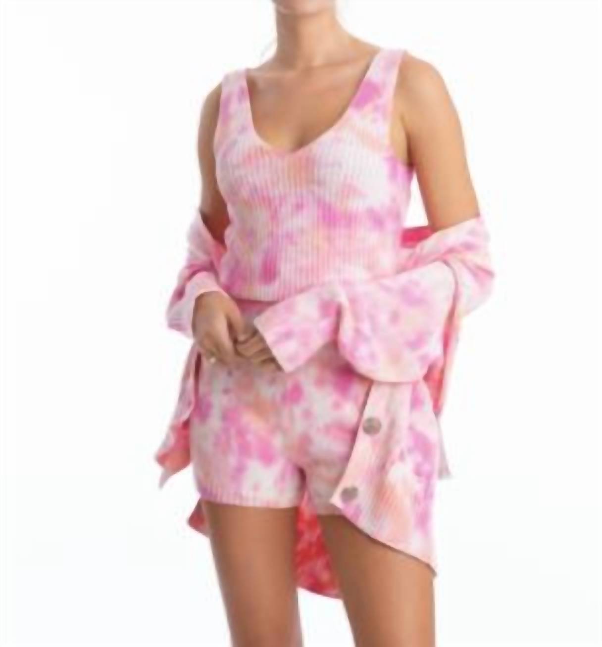 

Укороченный кардиган объемного кроя розового цвета Juicy Couture