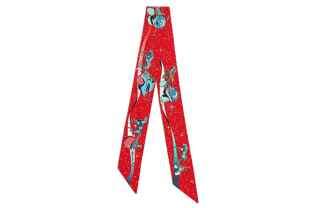 

HERMES Шелковый шарф Women's Red, Красный, HERMES Шелковый шарф Women's Red