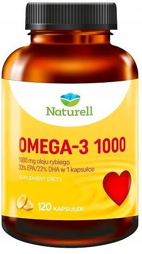 

Naturell, Омега-3 1000 Омега-кислот, 120 капсул. USP Zdrowie