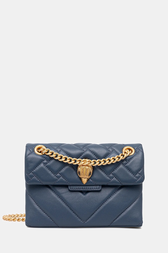 

Кожаная сумка Kensington Kurt Geiger London, темно-синий