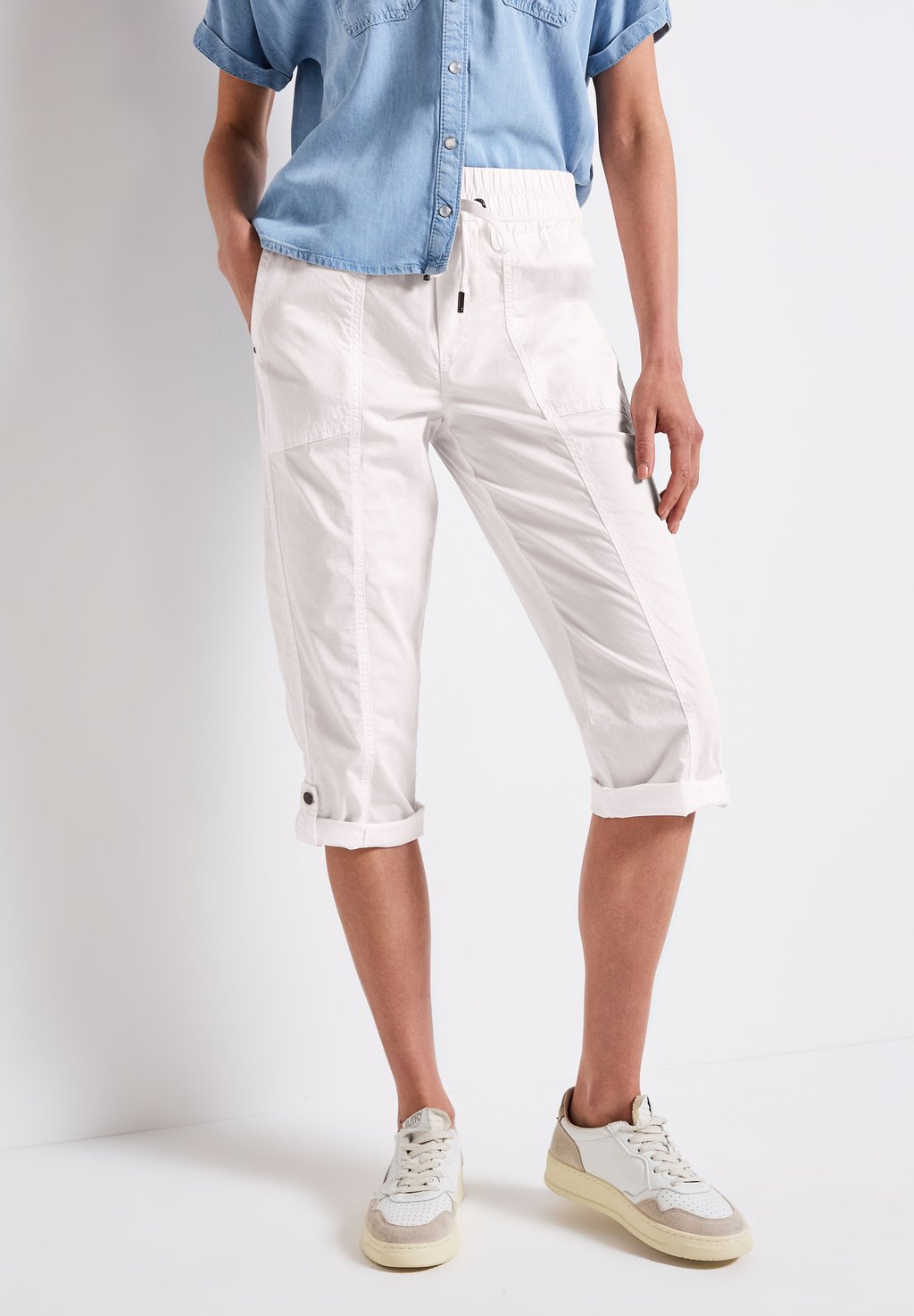 

Шорты MIT TURN-UP - Trousers Street One, белый