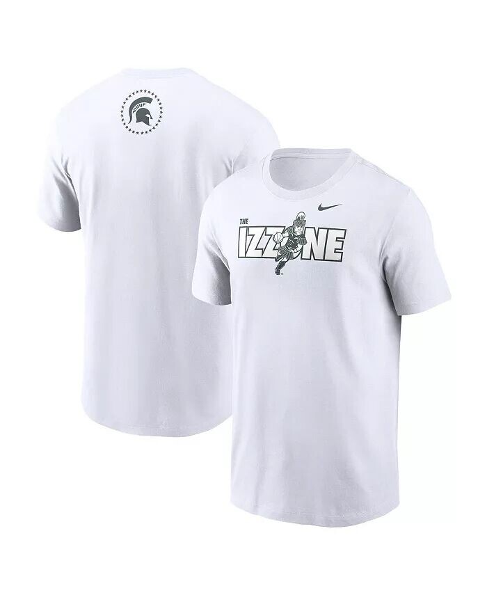 

Мужская белая футболка Michigan State Spartans IZZONE с круглым вырезом Nike