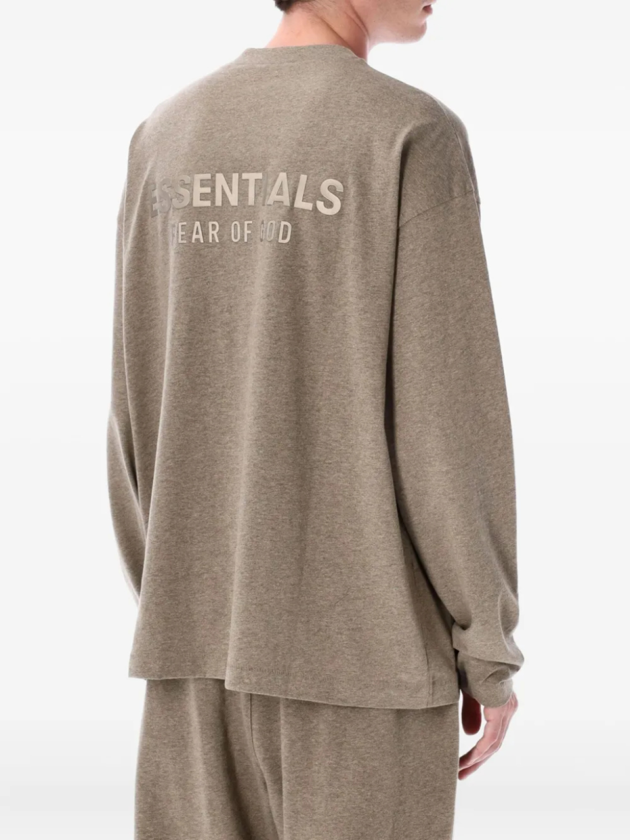 Футболка с длинным рукавом FEAR OF GOD ESSENTIALS, коричневый — фото 2