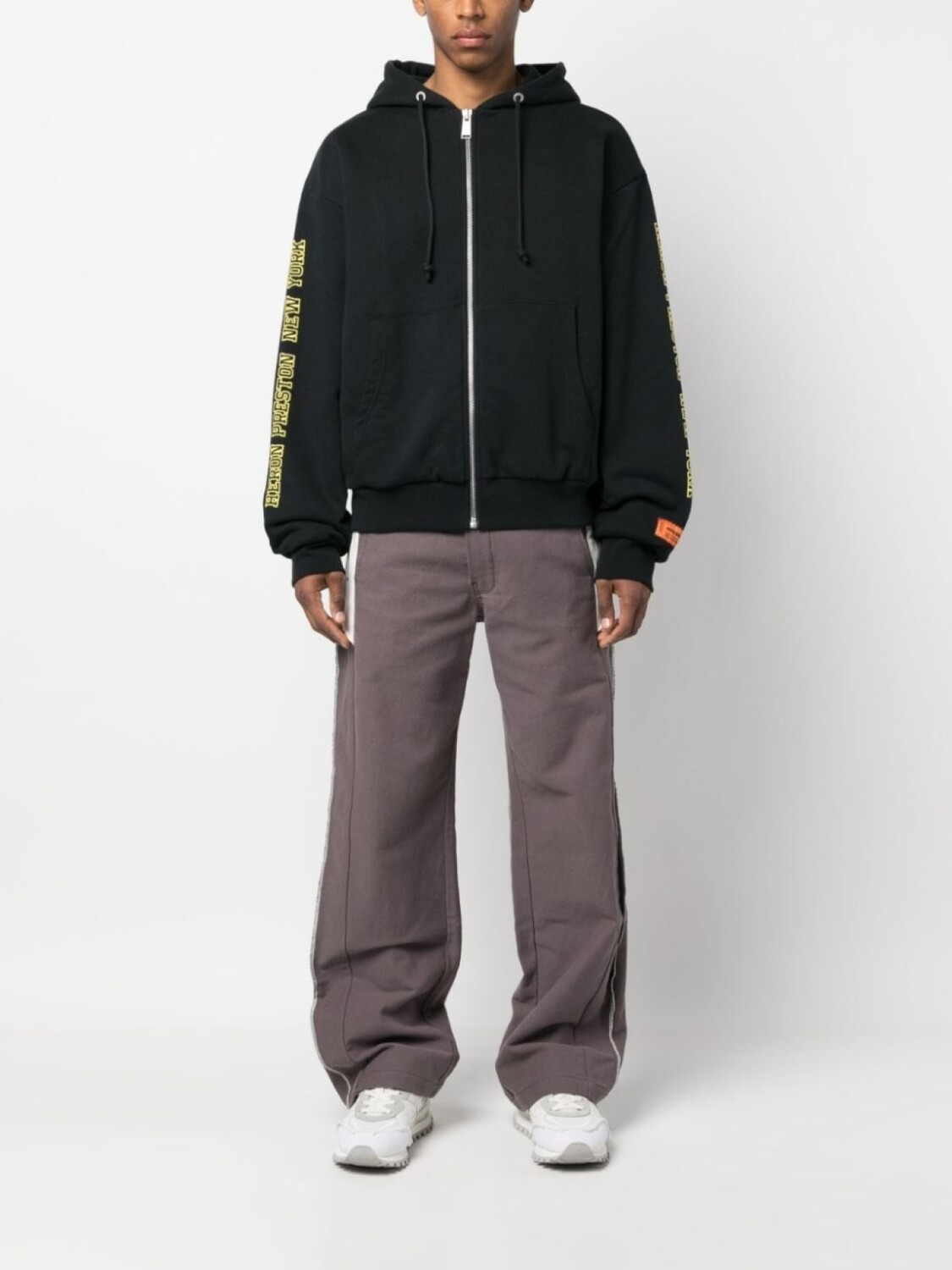 

Худи на молнии с логотипом Heron Preston, черный