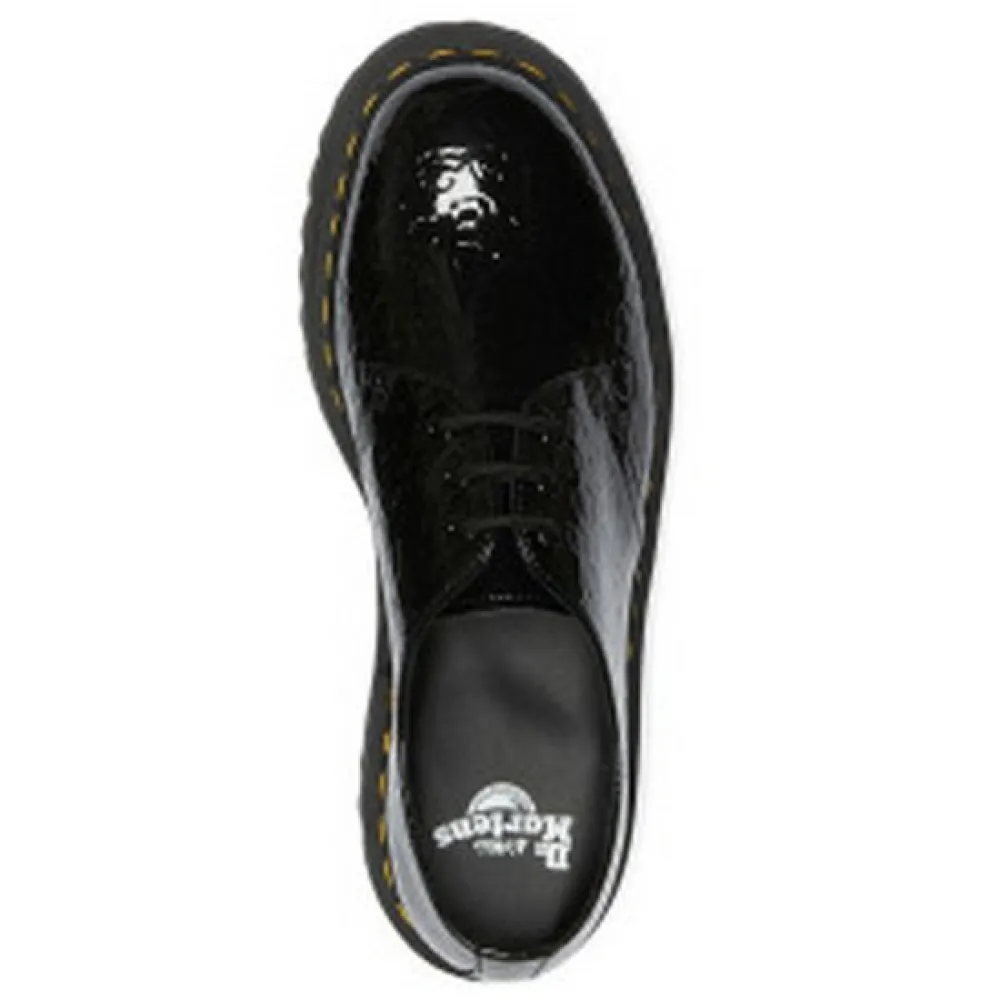 Ботинки Dr Martens 1461 Quad 3-Eye Patent Lamper Leopard Embross, черный — фото 4