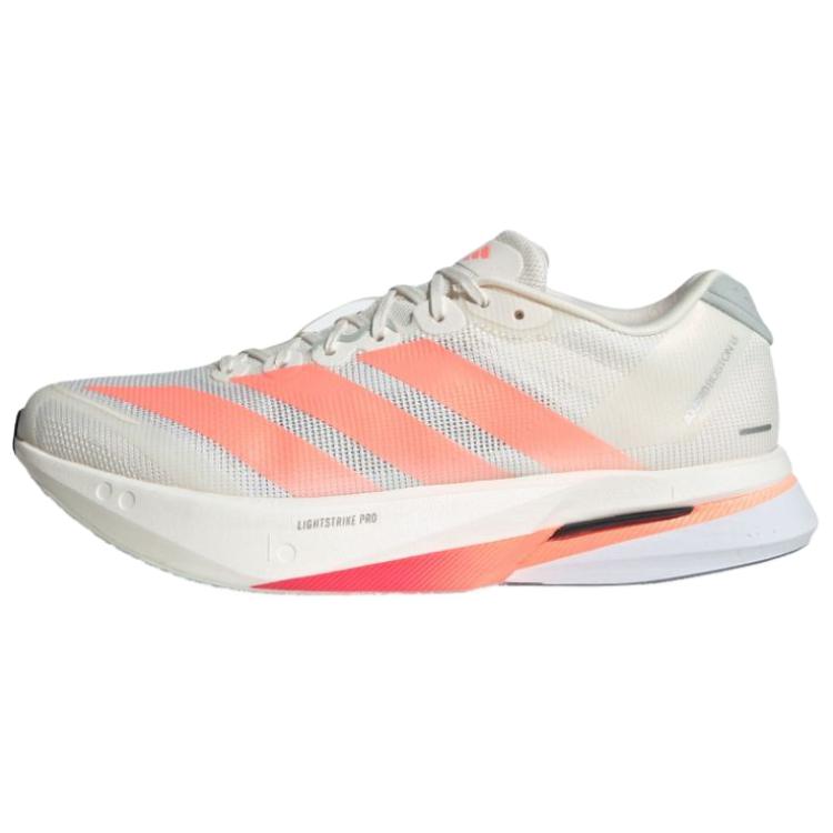 

Adidas Adizero Boston 13 дышащие поддерживающие повседневные кроссовки для бега Unisex белый розовый