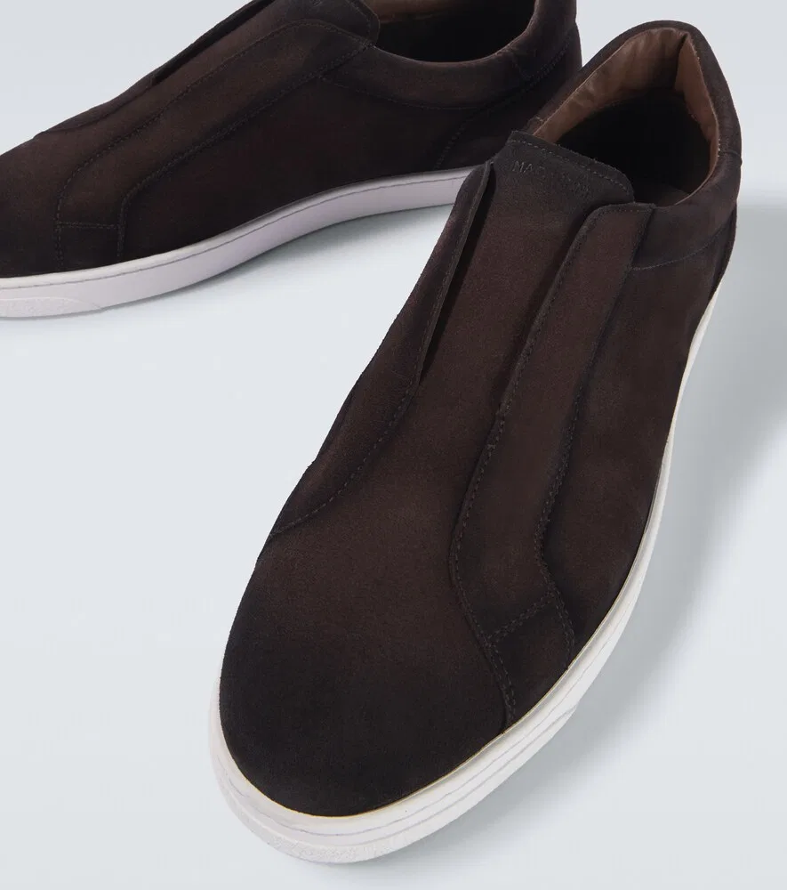 Открытые замшевые кроссовки Magnanni, коричневый — фото 3