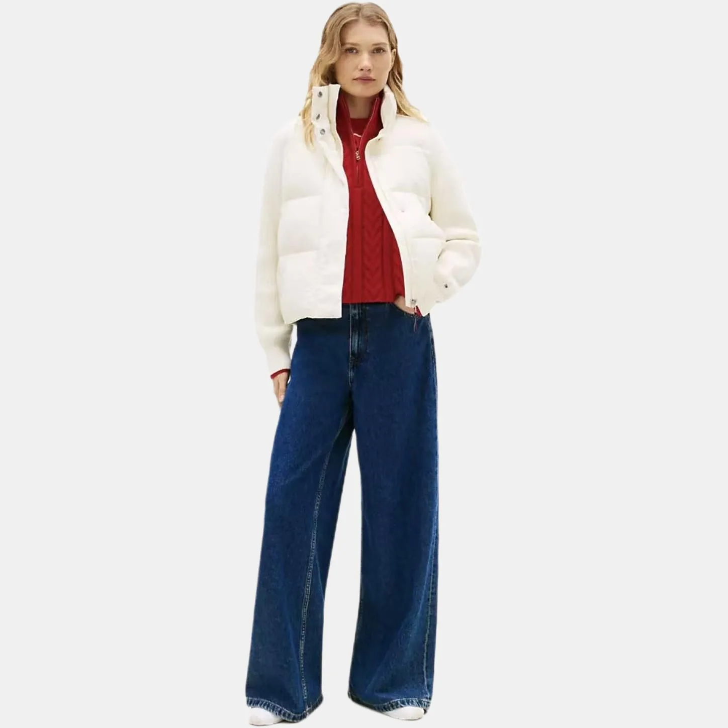 Пуховик мужской Tommy Hilfiger, экрю — фото 4