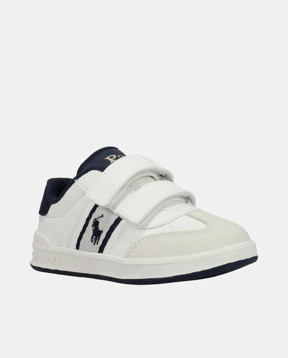 

Детские кроссовки Deportivo Velcro Heritage Court III T-Toe EZ Polo Ralph Lauren, белый