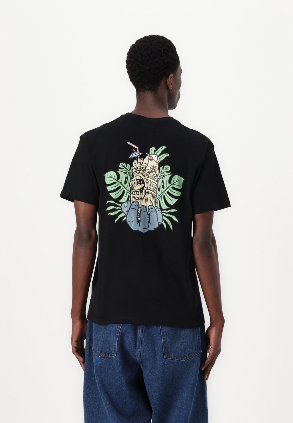 

Футболка с принтом TIKI HAND BACK UNISEX Santa Cruz, черный