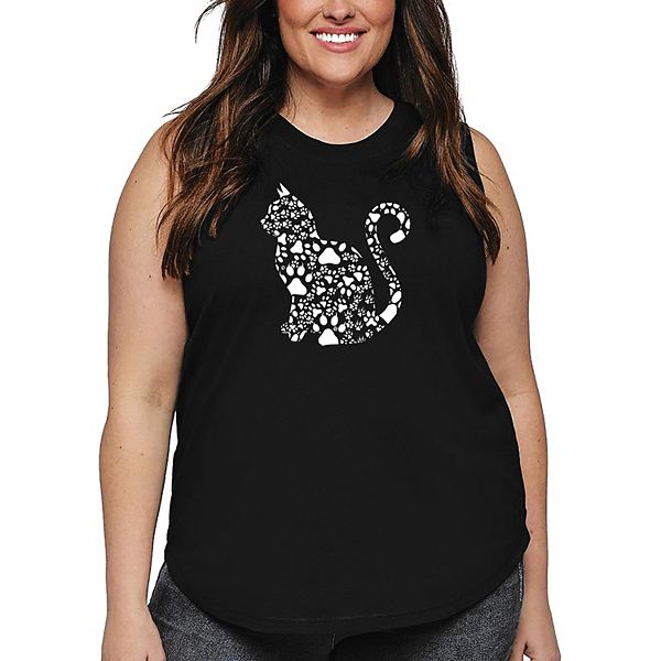 

Футболка Cat claws для женщин plus size La Pop Art, Black, Черный, Футболка Cat claws для женщин plus size La Pop Art, Black
