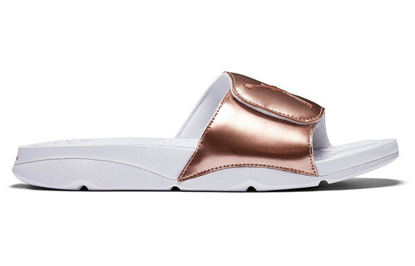 Тапочки hydro 5 'pinnacle bronze' Air Jordan, золотой — фото 2