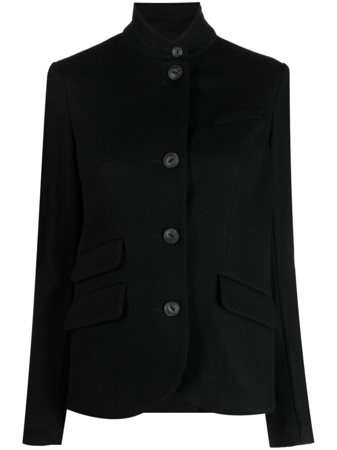 

Rag & bone шерстяной жакет с высоким воротником, черный