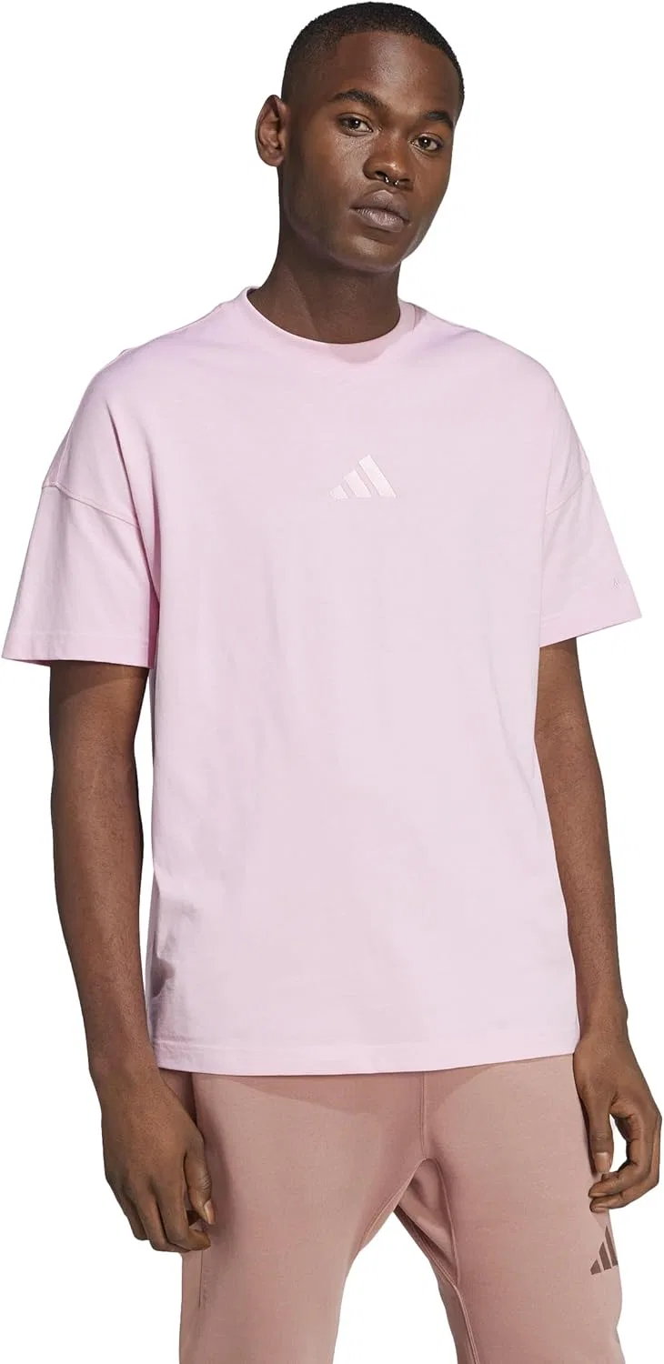 Футболка свободного кроя adidas, цвет True Pink — фото 2