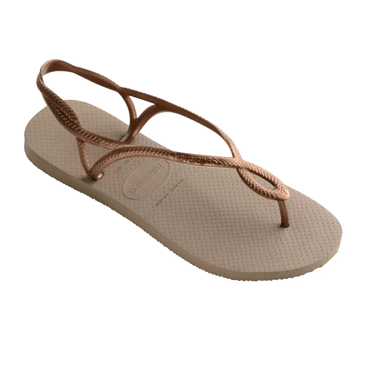 Luna Havaianas женские пляжные сандалии, золотой — фото 4