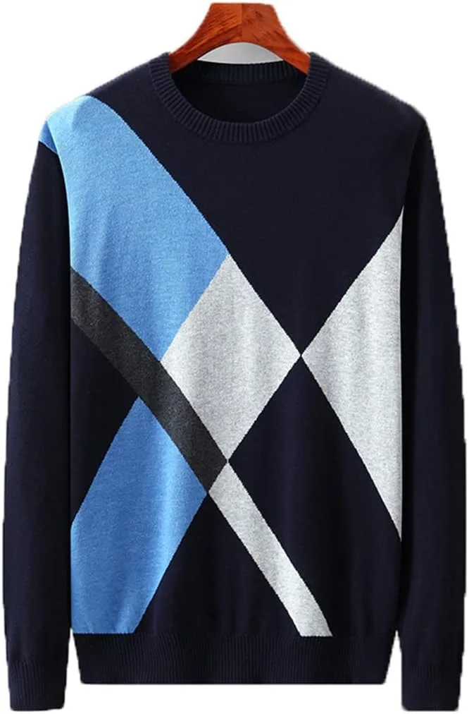 

Тонкий свитер-пуловер из 100% хлопка в клетку Gienergy