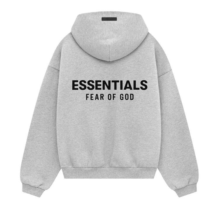 Худи Fear of God Essentials Kids Fleece Hoodie, Light Heather Grey — фото 2