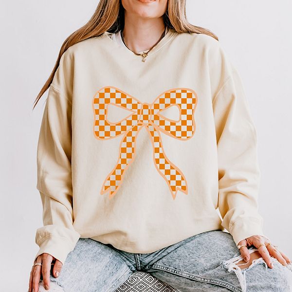 

Кофта Coquette orange checker bow - женская легкая, окрашенная в готовом виде Simply Sage Market, Ivory