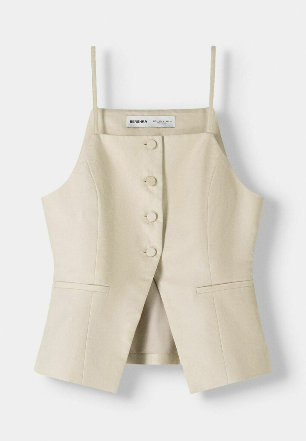 

Топ STRAPPY Bershka, цвет Stone