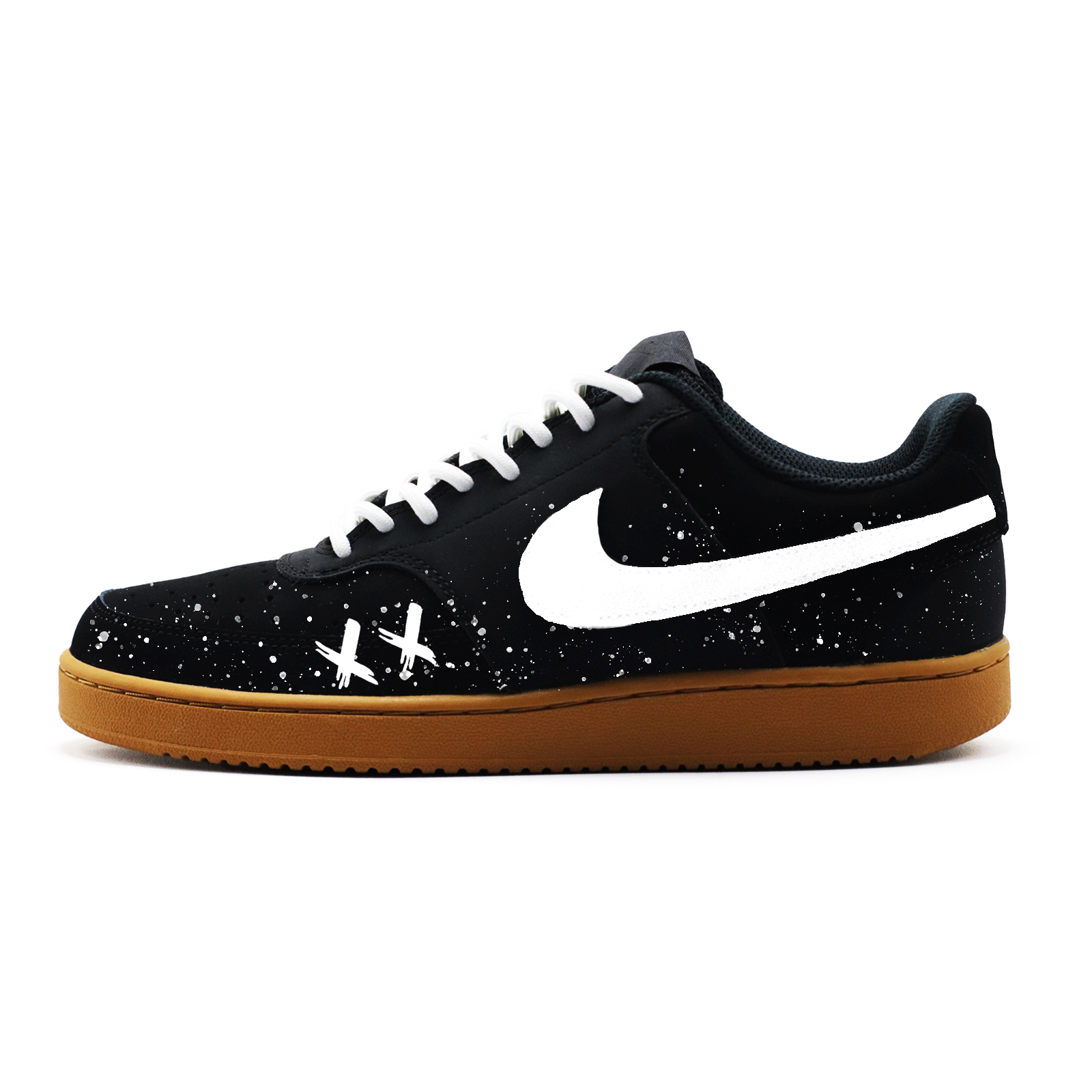 

Кроссовки skateboard men's low top slip resistant abrasion resistant court vision starry night Nike, черный