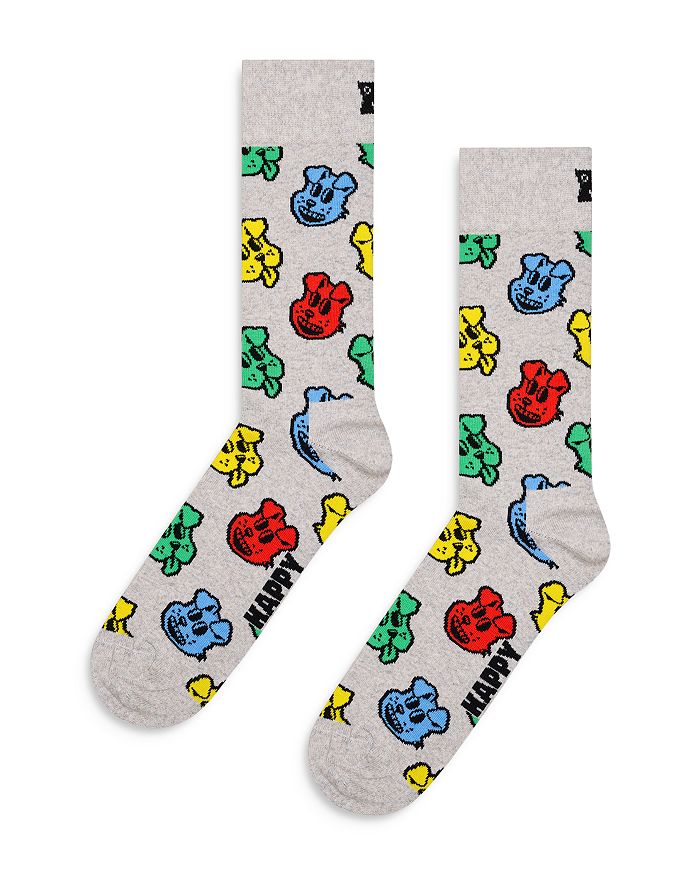 

Носки Dog Crew Happy Socks, серый