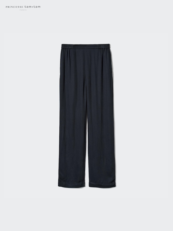 

Атласные брюки Uniqlo, черный