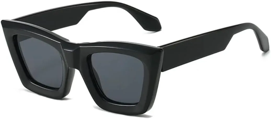 

Солнцезащитные очки для мужчин и женщин - защита UV400 - градиентные линзы "кошачий глаз" для занятий спортом на открытом воздухе и вождения DSVIGF, Black