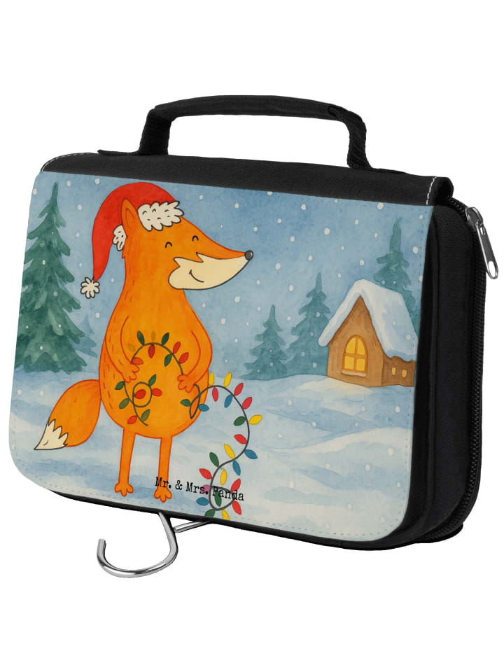 

Mr. & Mrs. Panda Косметичка с изображением лисы и рождественского дизайна, без надписей, белого цвета