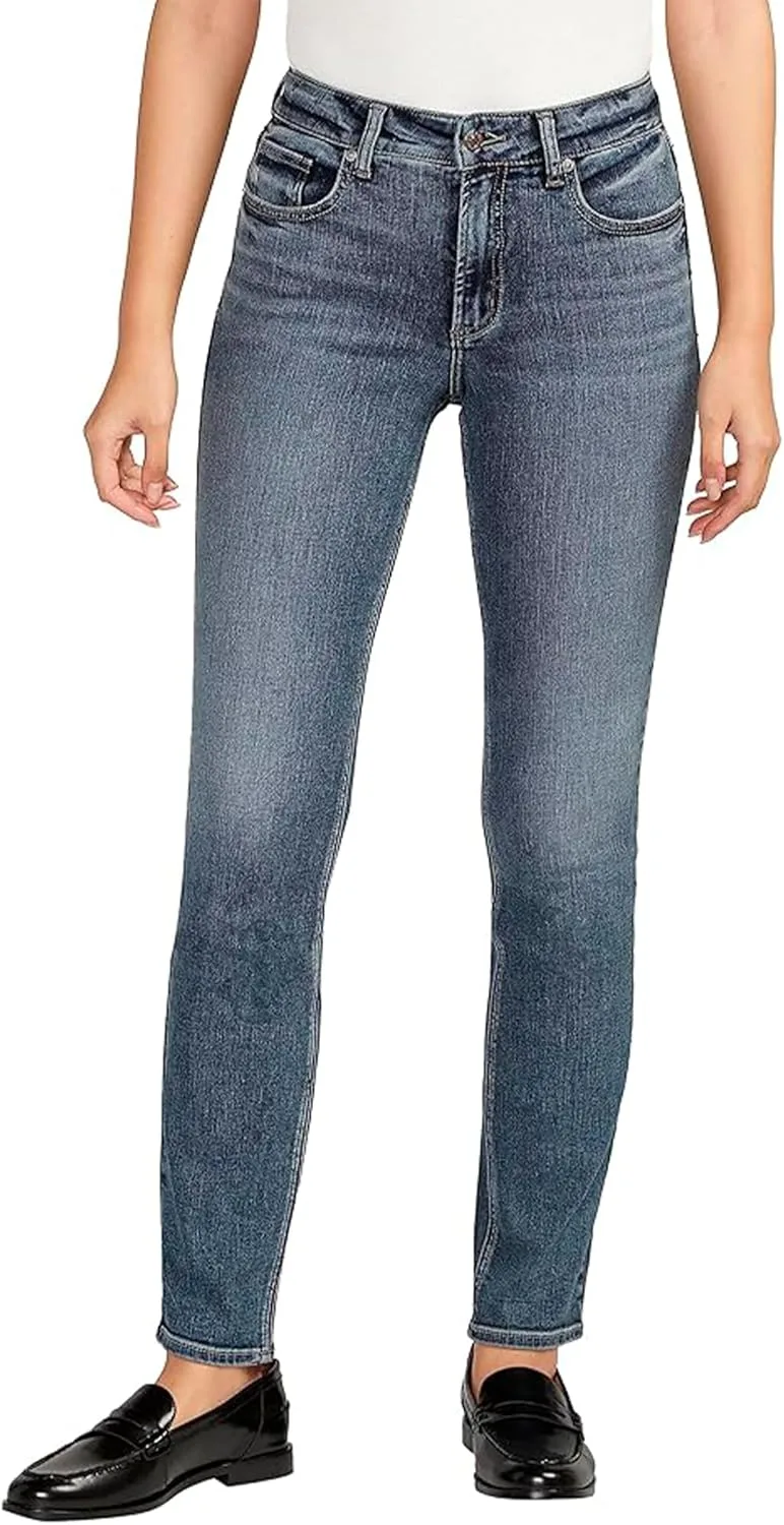 

Silver Jeans Co. Женские джинсы Most Wanted Mid Rise Straight Leg