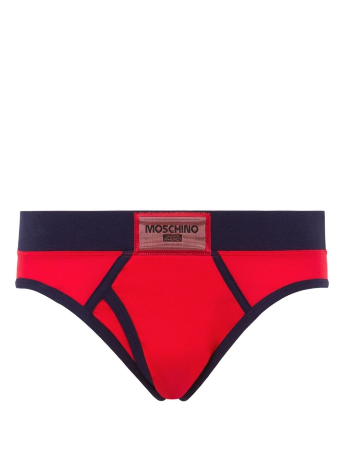 

Moschino трусы-брифы с логотипом, красный