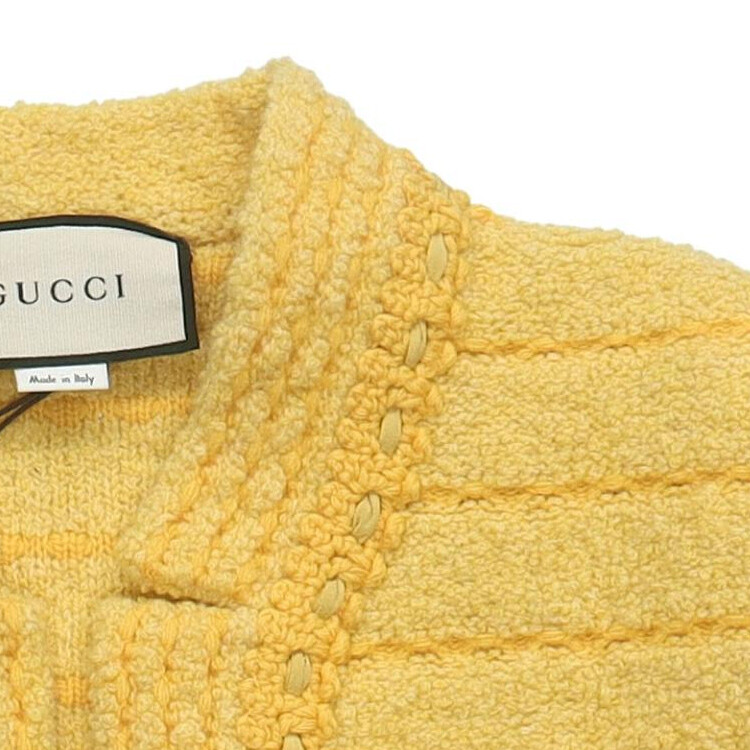 Пиджак женский Gucci Классический, яркий акцент, желтый — фото 3