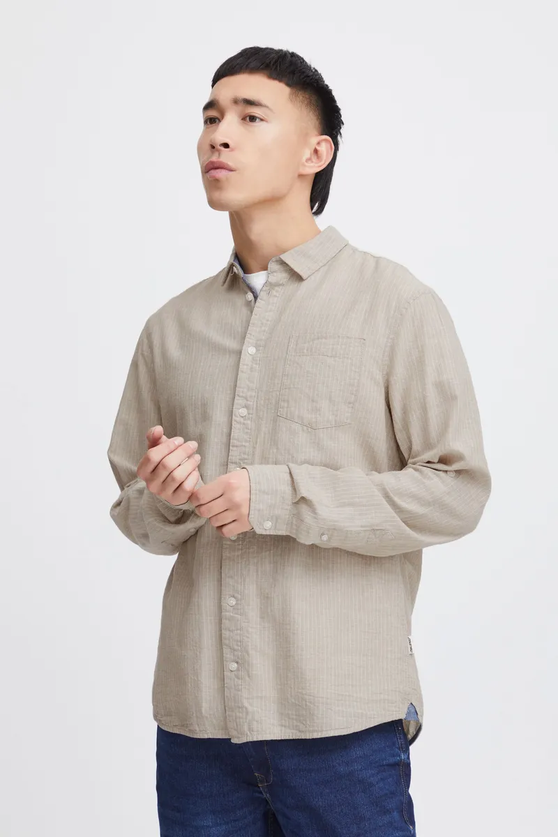

Рубашка с длинными рукавами из смесового материала "BLEND BHShirt", цвет Crockery