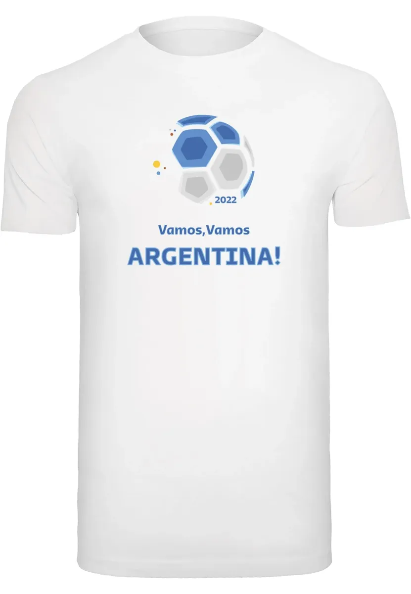 

Футболка Merchcode " Merchcode Мужская футболка Vamos,Vamos Argentina с круглым вырезом", белый